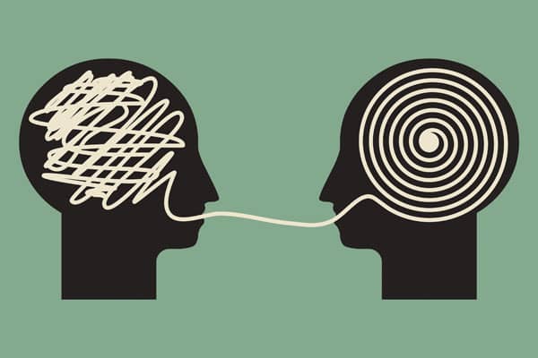 Coaching illustration to clear your mind