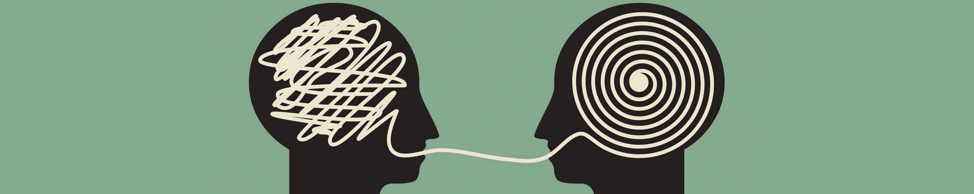 Coaching illustration to clear your mind