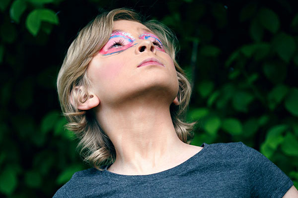 Child dressed as a superhero